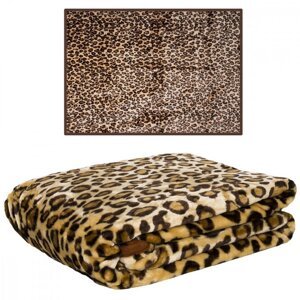 Teplá deka s leopardím vzorem Šířka: 160 cm | Délka: 210 cm