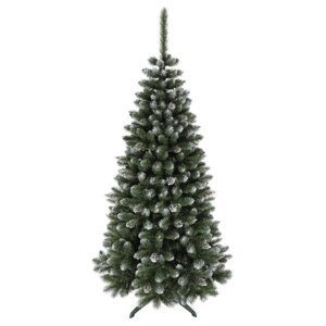 Kouzelný zasněžený umělý vánoční smrk 220 cm