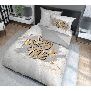 Luxusní bavlněné ložní povlečení Stay with me 3 části: 1ks 200x220 + 2ks 70 cmx80