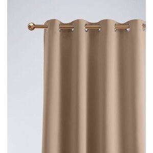 Luxusní a jemný na dotek béžový zatemňující závěs 140 x 280 cm
