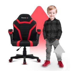 Kvalitní dětské herní křeslo v černo červené barvě
