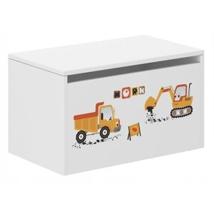 Dětský úložný box pro malé stavaře 40x40x69 cm