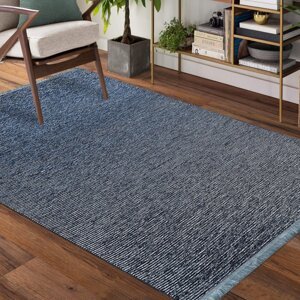 Kvalitní modrý koberec do obývacího pokoje Šířka: 80 cm | Délka: 150 cm