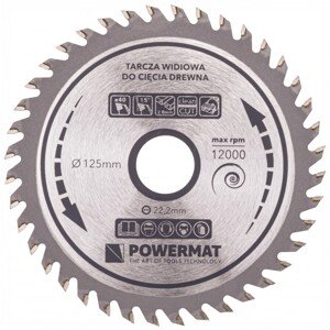 Vidiový pilový kotouč 125x22,2 40z TDD-125x22,2x40Z