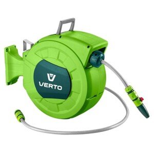 Hadice s automatickým navijákem hadice 1/2", 20m + 2m 15G891 VERTO