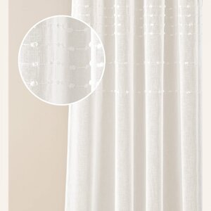 Moderní krémová záclona  Marisa  se stříbrnými průchodkami 300 x 250 cm