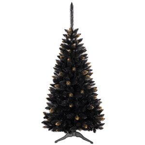 Krásný vánoční stromek se zlatými větvemi 220 cm
