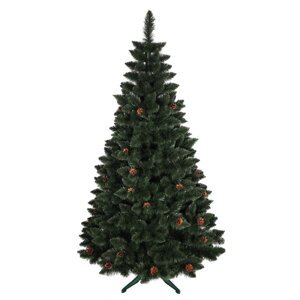 Vánoční borovice se šiškami 220 cm