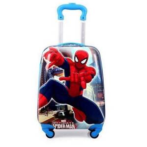 Dětský cestovní kufr Spiderman modrý 31l