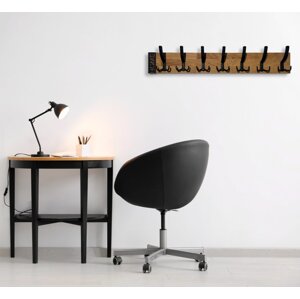 Minimalistický nástěnný věšák MODERN OAK 80 cm