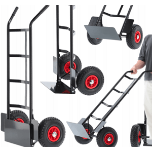 Přepravní vozík do 200 kg v černé barvě