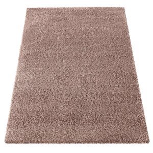 Moderní koberec SHAGGY v antické růžové barvě Šířka: 80 cm | Délka: 150 cm