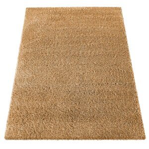 Moderní koberec SHAGGY v hořčicově žluté barvě Šířka: 80 cm | Délka: 150 cm