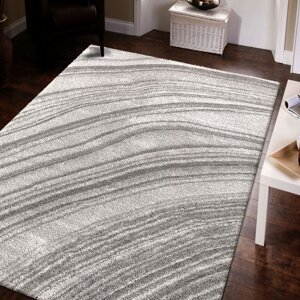 Koberec SERENITY v šedé barvě s abstraktním vzorem Šířka: 120 cm | Délka: 170 cm