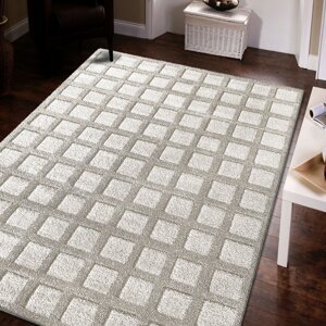 Koberec SERENITY v béžové barvě s geometrickým vzorem Šířka: 120 cm | Délka: 170 cm