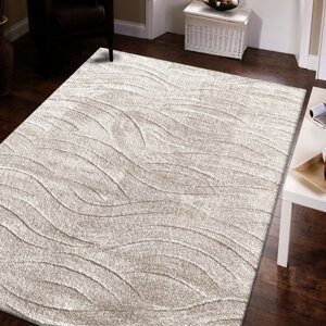 Koberec SERENITY v béžové barvě s jemným vzorem Šířka: 80 cm | Délka: 150 cm
