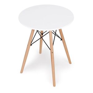 Elegantní kulatý dřevěný stůl - 60 cm