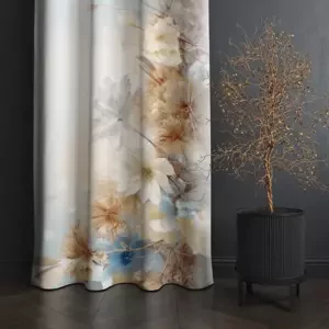 Dekorativní závěs s krásným květinovým vzorem v jemných barvách Šířka: 160 cm | Délka: 250 cm