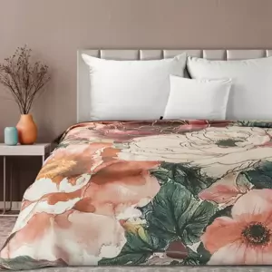 Luxusní akrylová deka s motivem tropických květin Šířka: 150 cm | Délka: 200 cm