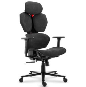 Ergonomická textilní otočná kancelářská židle - HC-1010 BLACK