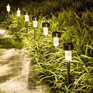 Solární zahradní lampa - 10 kusů