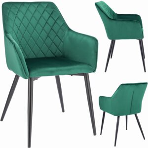 Velvet jídelní židle APIS zelená