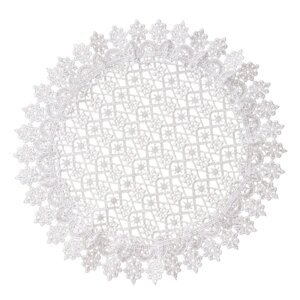 Elegantní kulatý krajkový ubrousek Priemer: 40 cm