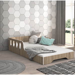 Dětská postel MALU 160 x 80 cm v dekoru dub sonoma
