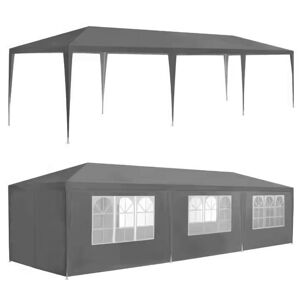Zahradní stan / Pavilon 3 x 9 m – Ideální pro oslavy a zahradní párty Šedá