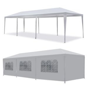Zahradní stan / Pavilon 3 x 9 m – Ideální pro oslavy a zahradní párty Bílá