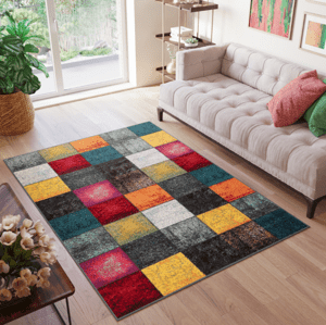 Barevný koberec s kostkovaným vzorem SALSA Šířka: 80 cm | Délka: 150 cm