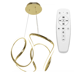 Elegantní moderní LED stropní svítidlo s dálkovým ovládáním zlatá