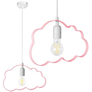 Moderní dětské stropní svítidlo - cloud Růžová