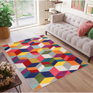 Stylový koberec s geometrickým vzorem SALSA Šírka: 140 cm | Dĺžka: 190 cm