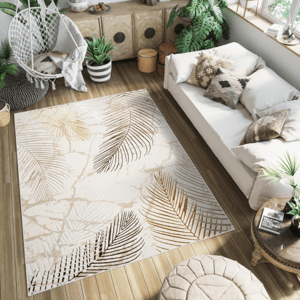 Luxusní koberec s listy GOLDEN Šířka: 140 cm | Délka: 200 cm