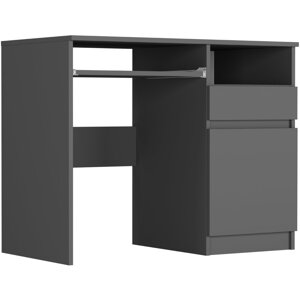 Moderní psací stůl se skříňkou 90x50 cm - různá barevná provedení antracit