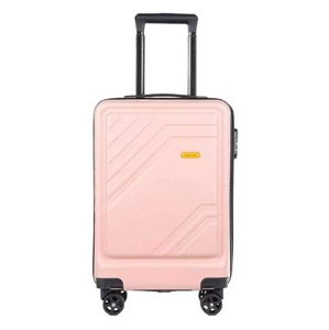 Stylový cestovní kufr s TSA zámkem 56 cm 4 kolečka Růžová