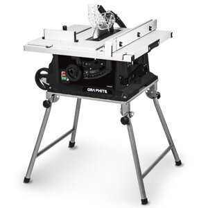 Stolní pila na dřevo s mobilním stolem 59G823 GRAPHITE - 1600 W