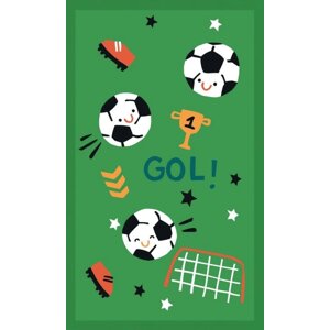Dětský bavlněný ručník s fotbalovým motivem - GOAL Šířka: 30 cm | Délka: 50 cm