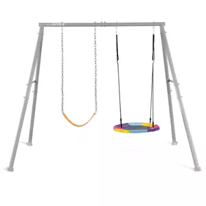 Zahradní dětská houpačka stabilní kovová konstrukce