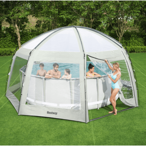 Stanový kryt na bazén Bestway 600x600 cm – UV ochrana UPF 50+