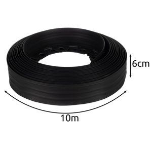 Flexibilní zahradní okraj 10 m s 20 kolíky Výška: 100 cm