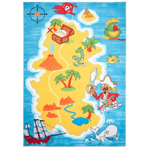 Dětský koberec FLANNEL - pirátský ostrov Šířka: 200 cm | Délka: 300 cm