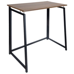 Skládací pracovní stůl v loftovém stylu 80 x 45 cm hnedá