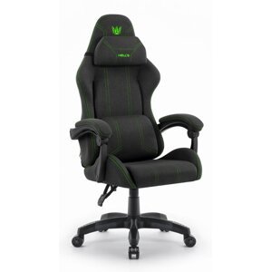 Ergonomická látková herní židle HC-1014 zelená