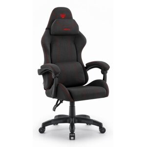 Ergonomická látková herní židle HC-1014 červená