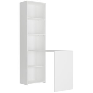 Psací stůl s policí MODERN B-50S - 120 x 50 x 180 cm - různé barevné varianty Bílá