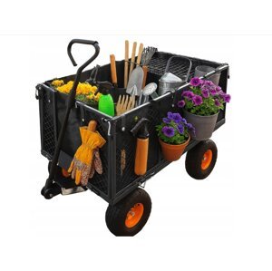 Zahradní vozík na nafukovacích kolech 220 l / 350 kg