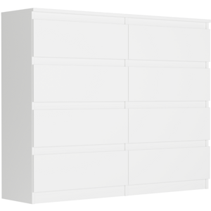Komoda s 8 zásuvkami R-120-S8 - různé barevné varianty Bílá