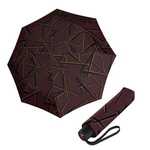 Knirps KNIRPS A.050 MEDIUM Kombat chianti - elegantní dámský skládací deštník
